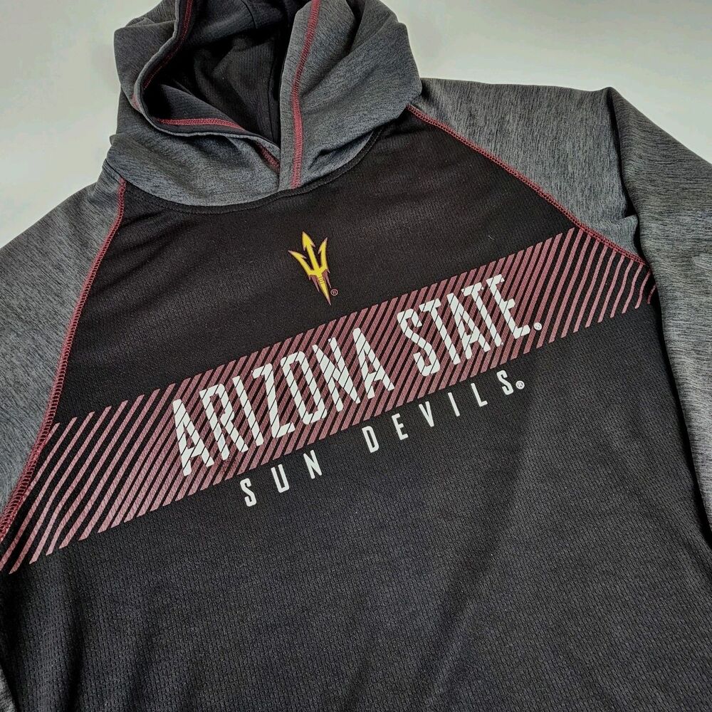 Arizona State Sun Devils Champion Elite Mens M Hooded Performance Shirt ASU